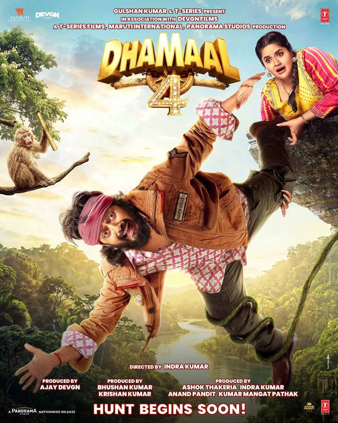 Dhamaal 4 hunt begins movie poster
