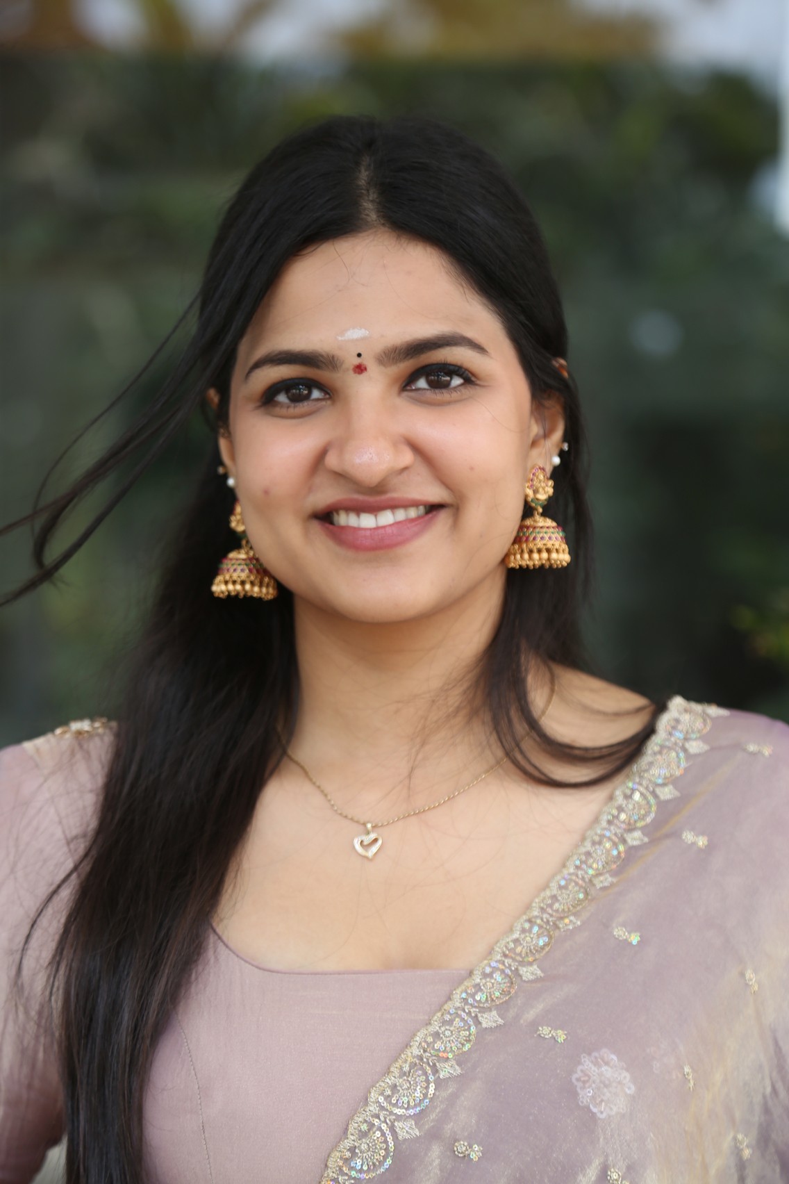Divija Prabhakar in pastel ethnic outfit