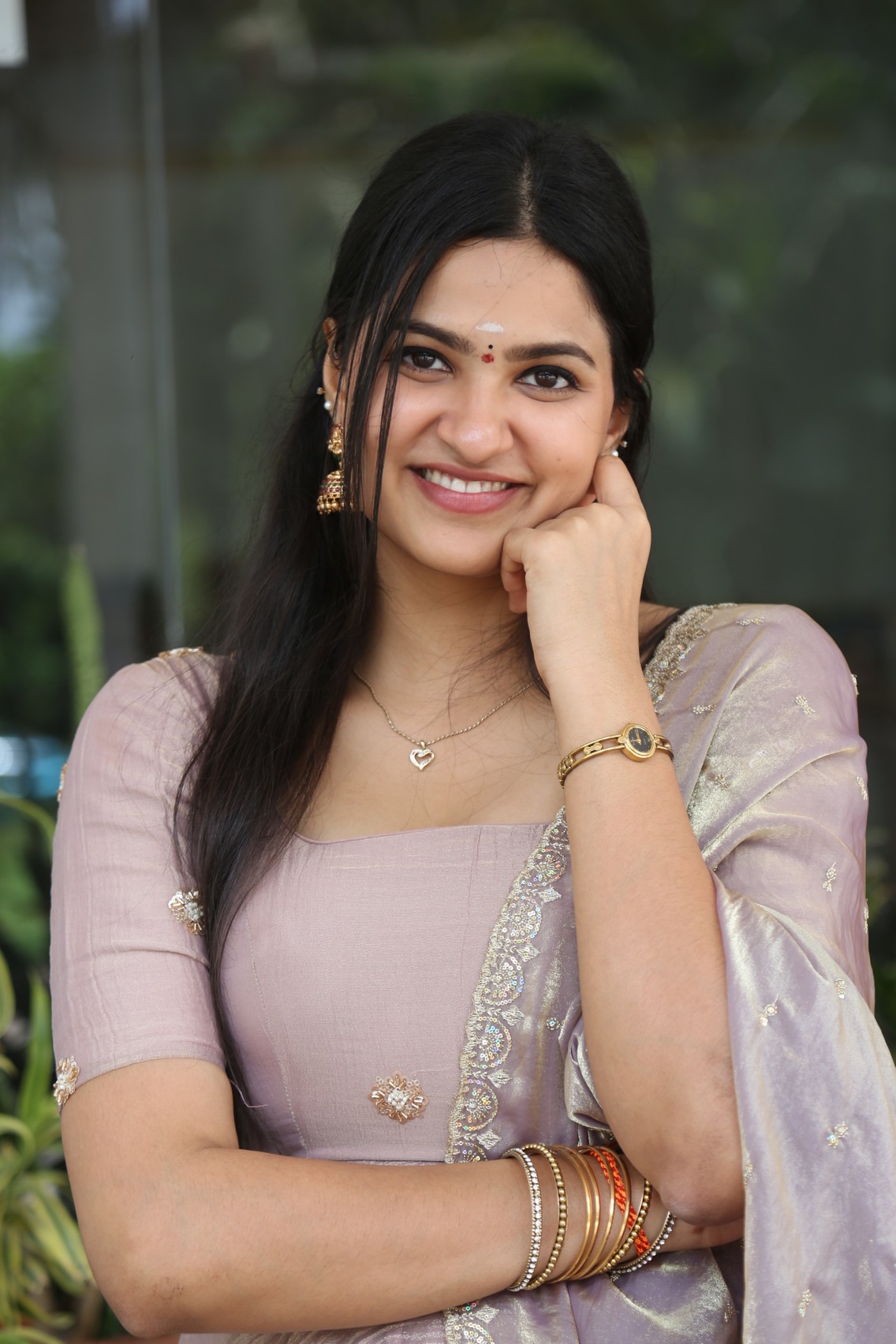 Divija Prabhakar charming smile look