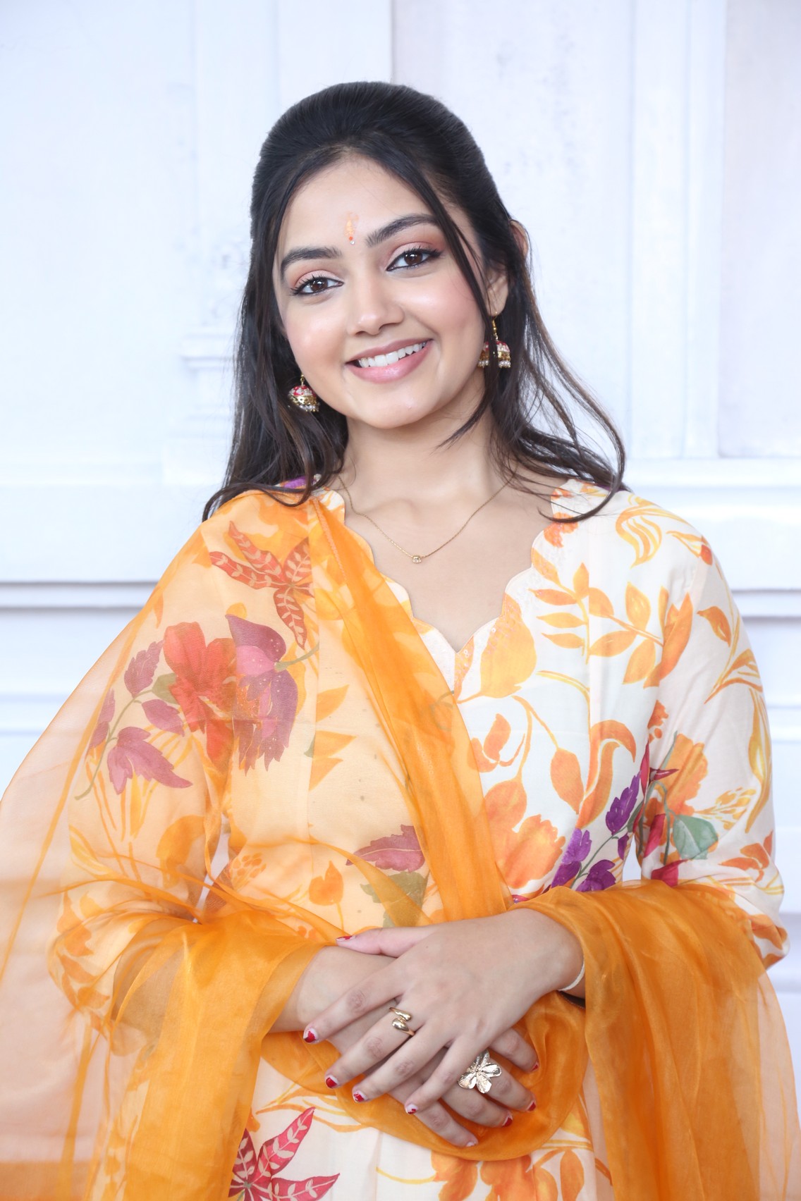 Divyani Mondal with traditional jewelry