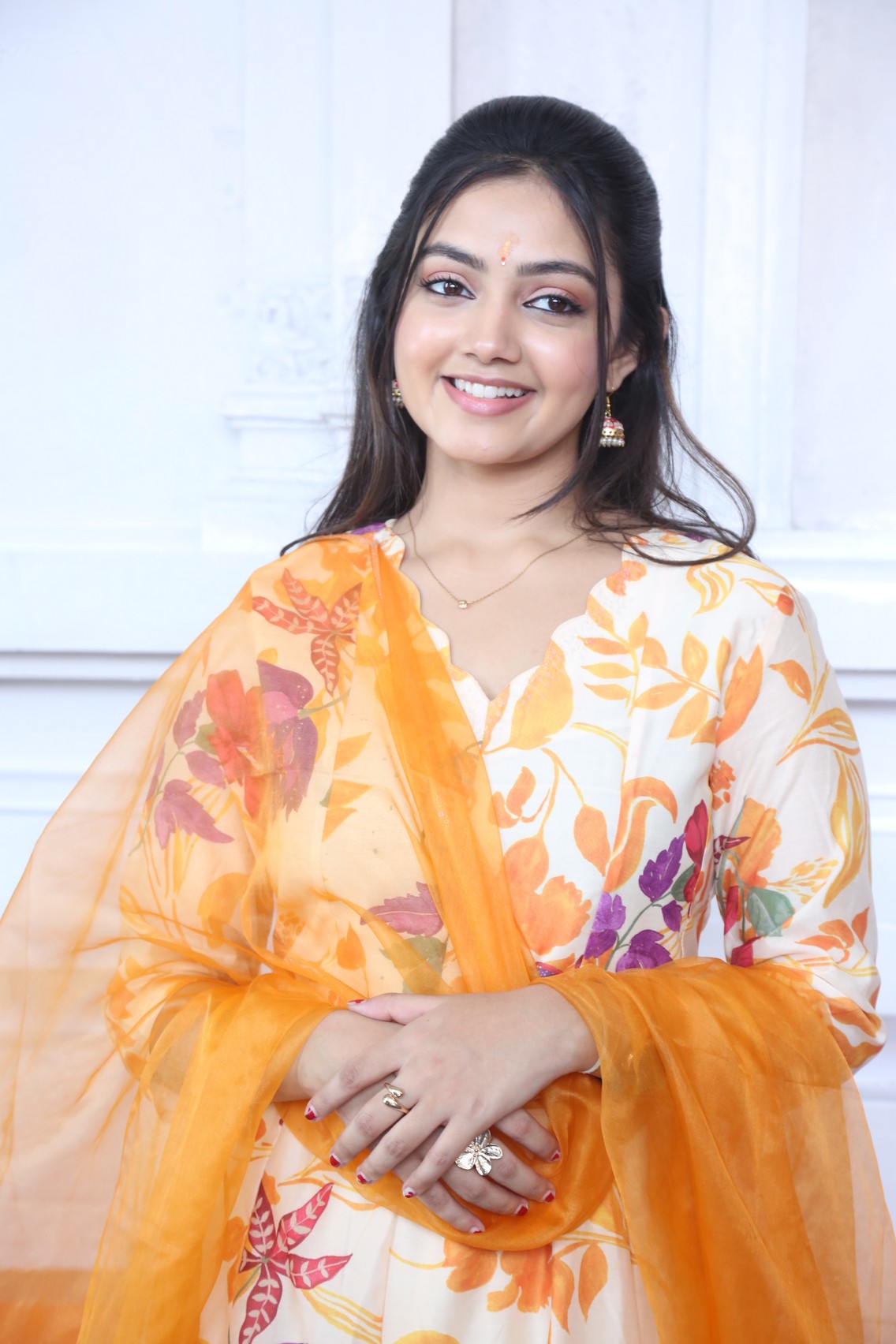 Divyani Mondal colorful ethnic outfit