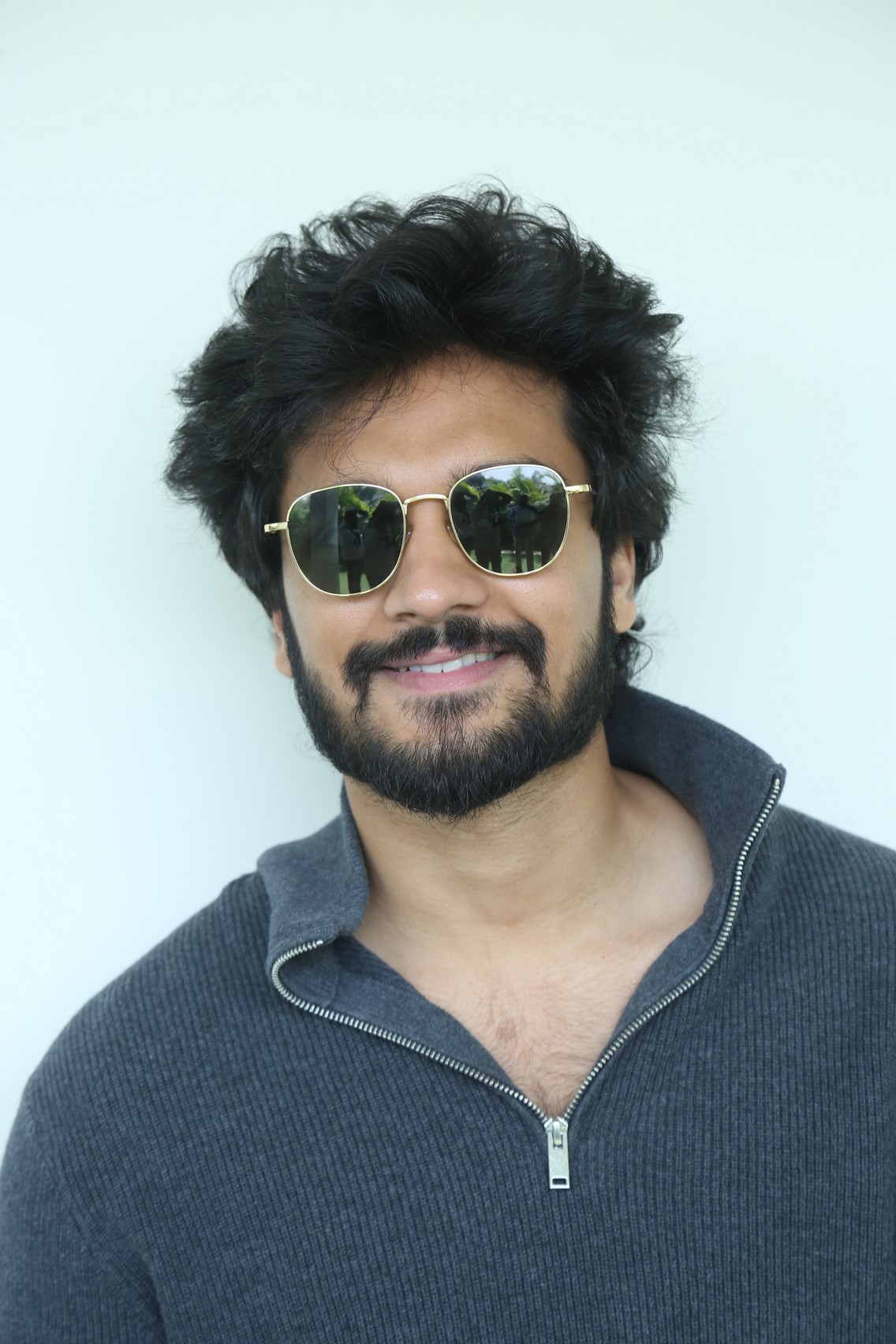 Harshith Reddy tousled hairstyle look
