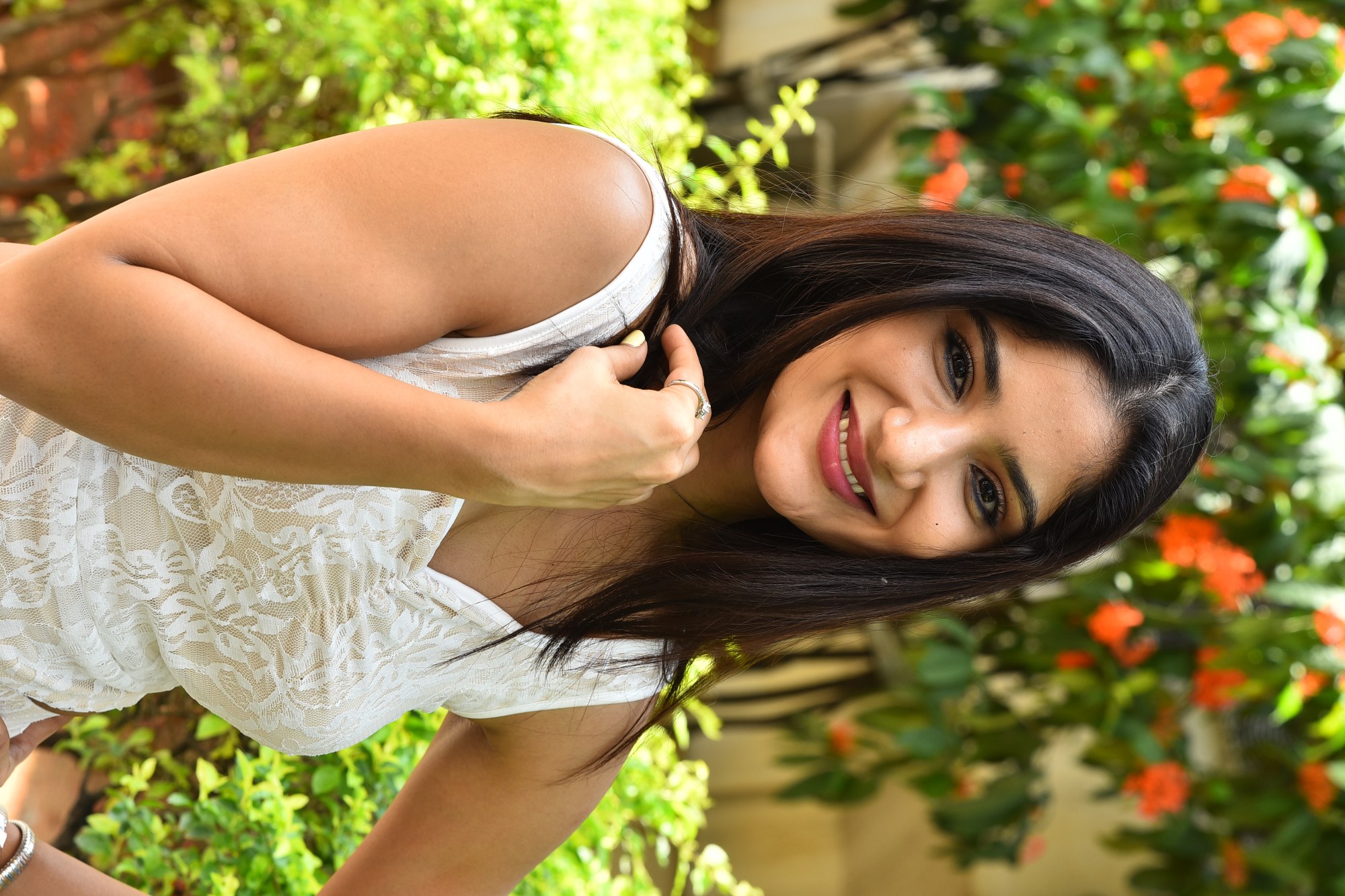 Jinisha Alishetty stylish white attire look