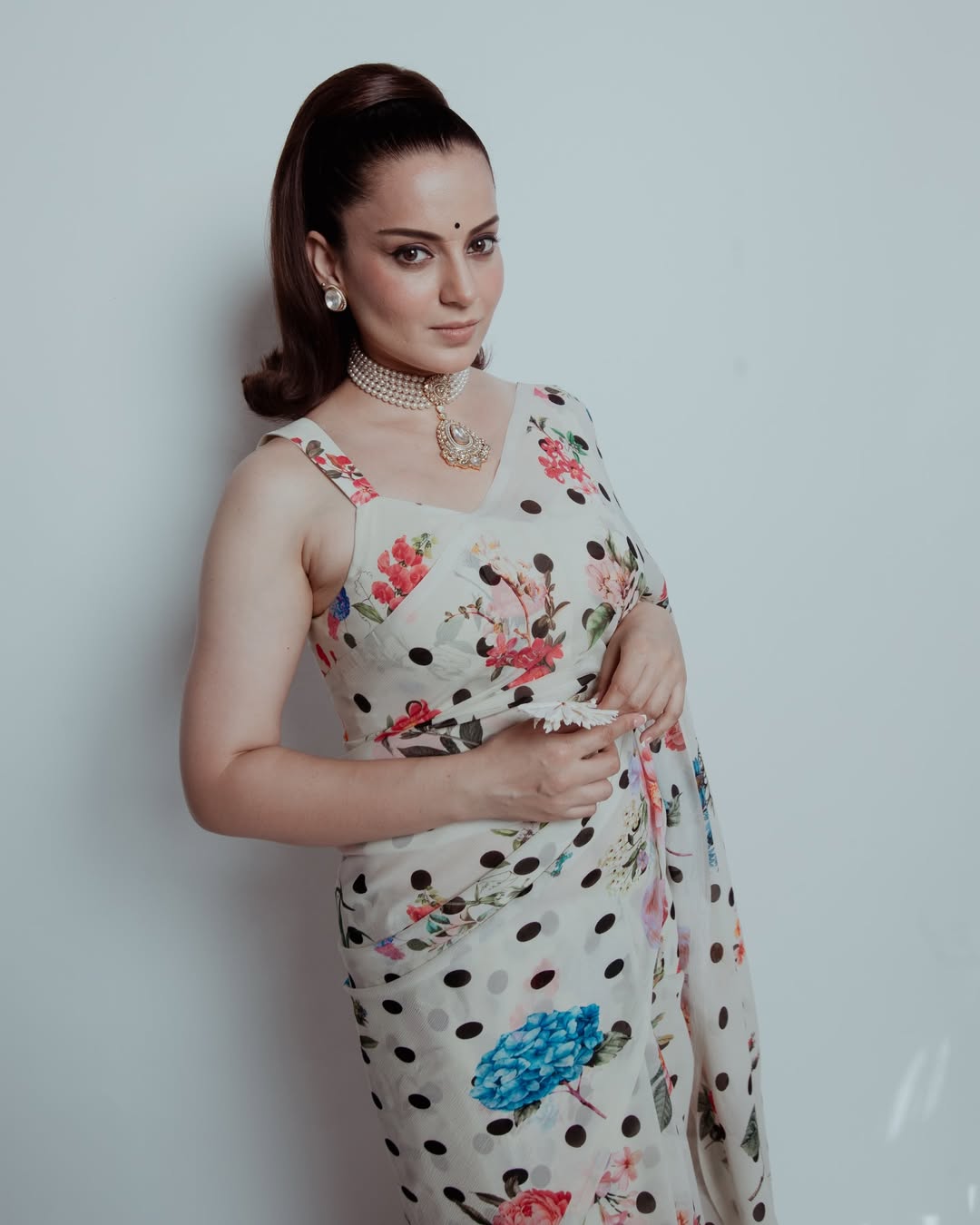 Floral Prints Meet Vintage Polka Dots