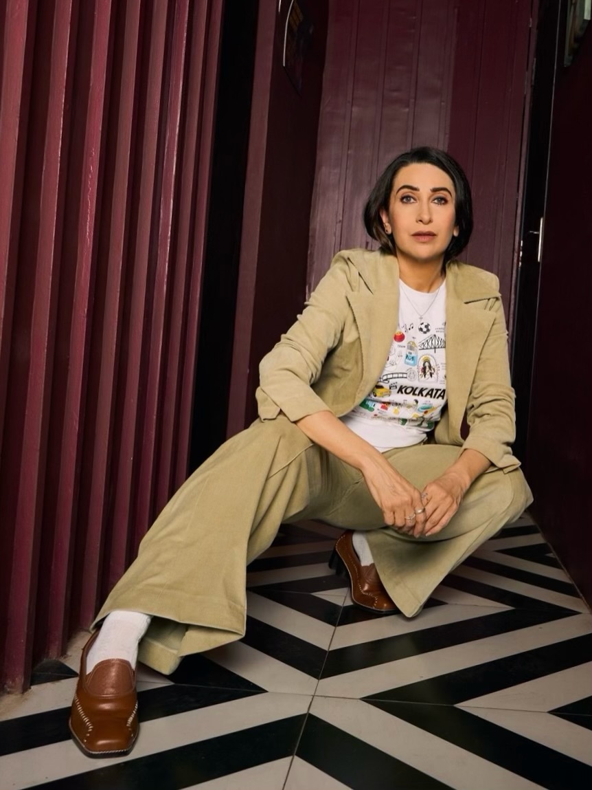 Karisma Kapoor Turns Heads in Sophisticated Pantsuit Look