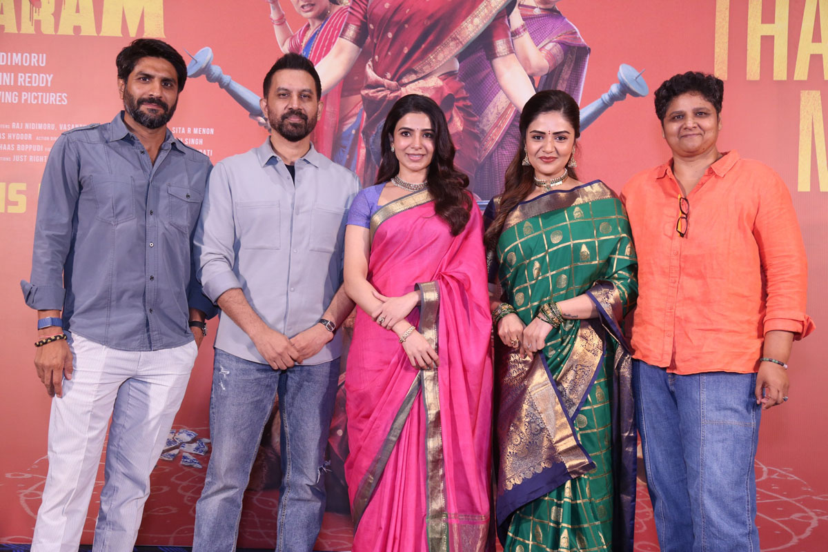 Samantha Ruth Prabhu with Raj Nidimoru and at Thank You Meet event