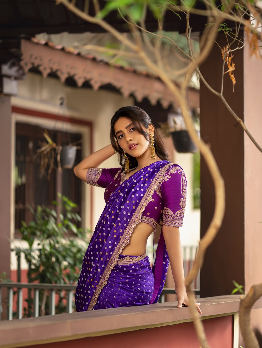 Highlights of the Regal Purple Saree Look