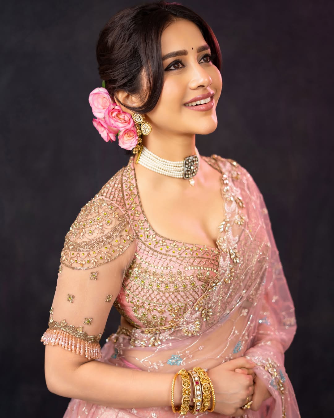Nabha Natesh traditional fashion photoshoot