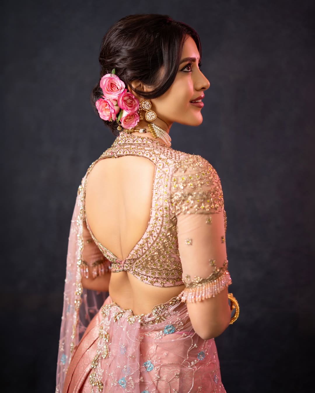 Nabha Natesh pearl jewelry portrait