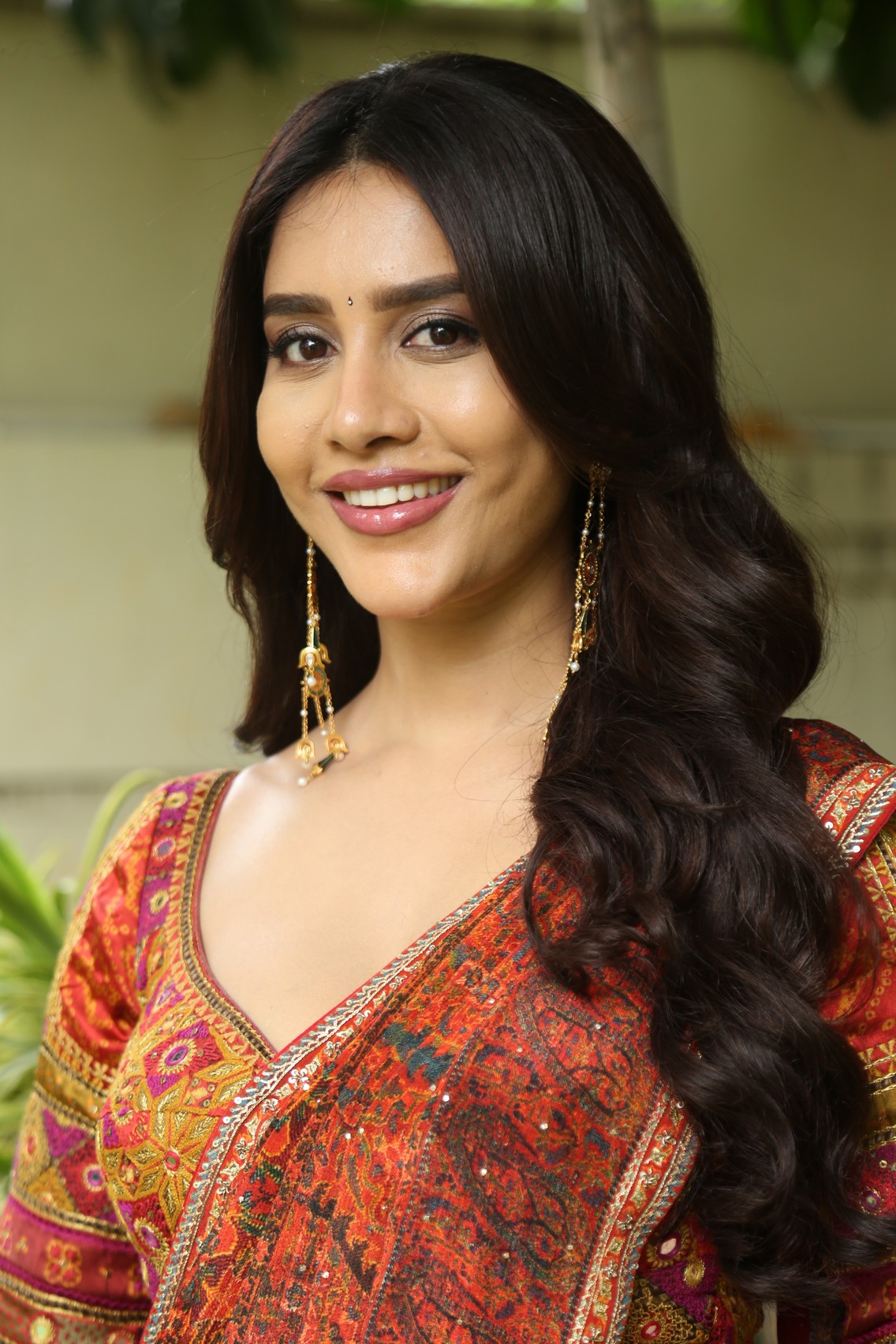 Nabha Natesh traditional saree elegance