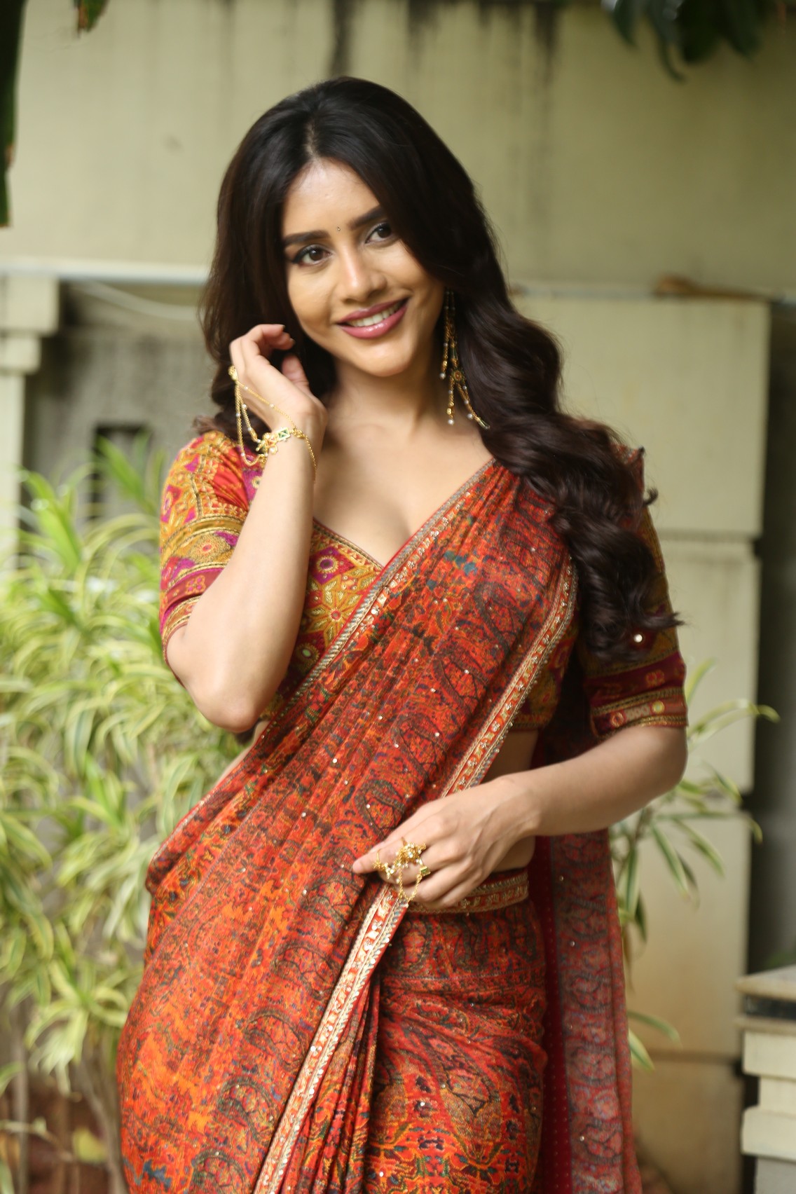 Nabha Natesh ethnic fashion elegance