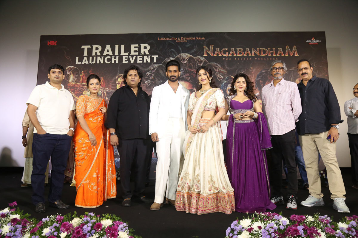 Nagabandham team at trailer launch