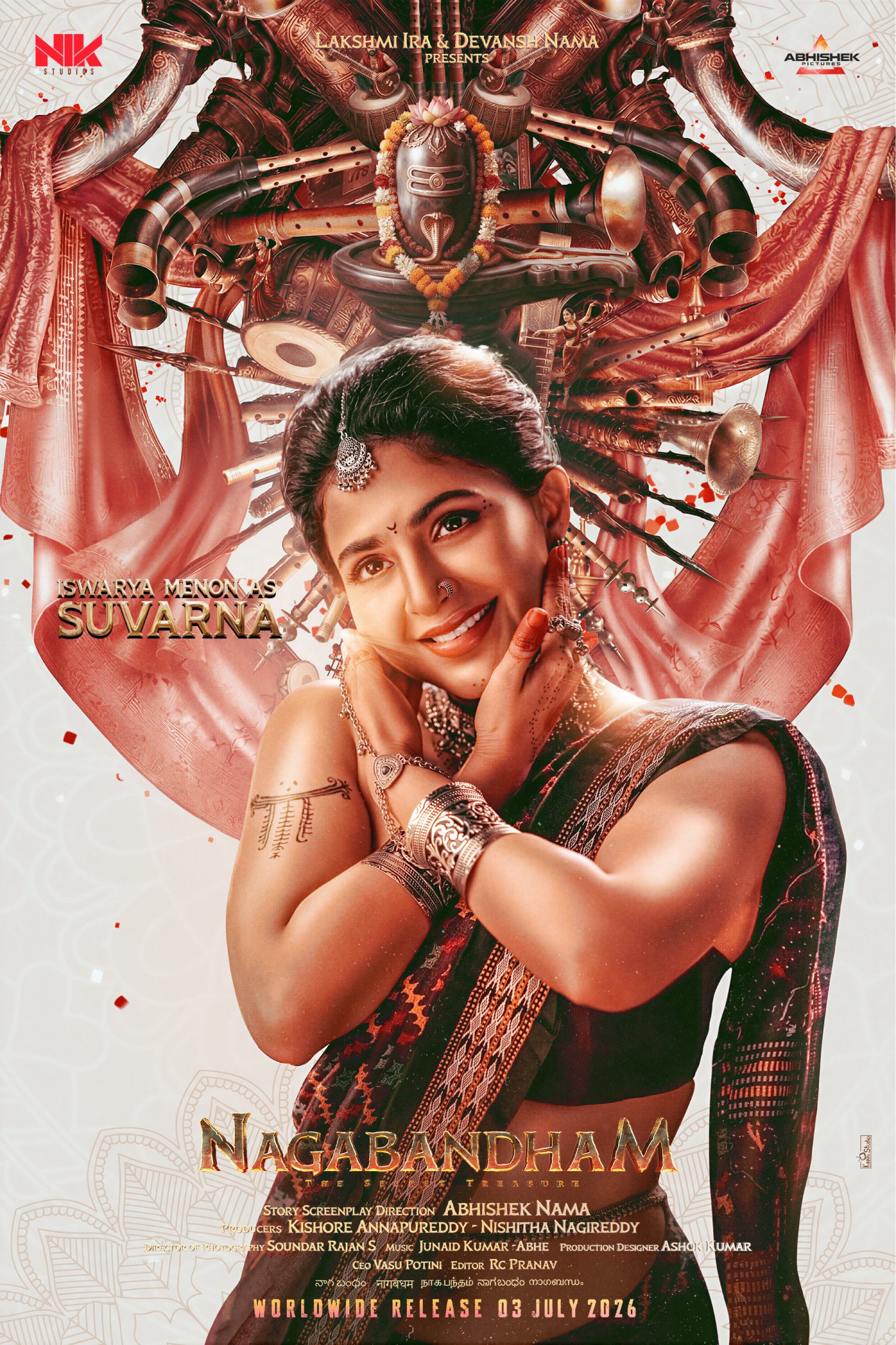Iswarya Menon as Suvarna in Nagabandham