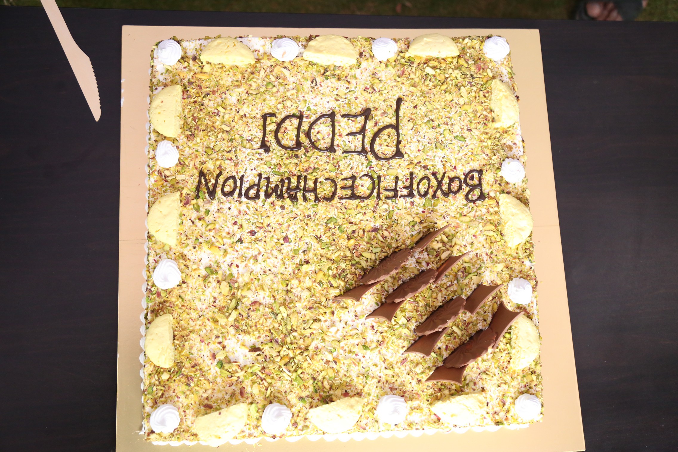Peddi movie success celebration cake