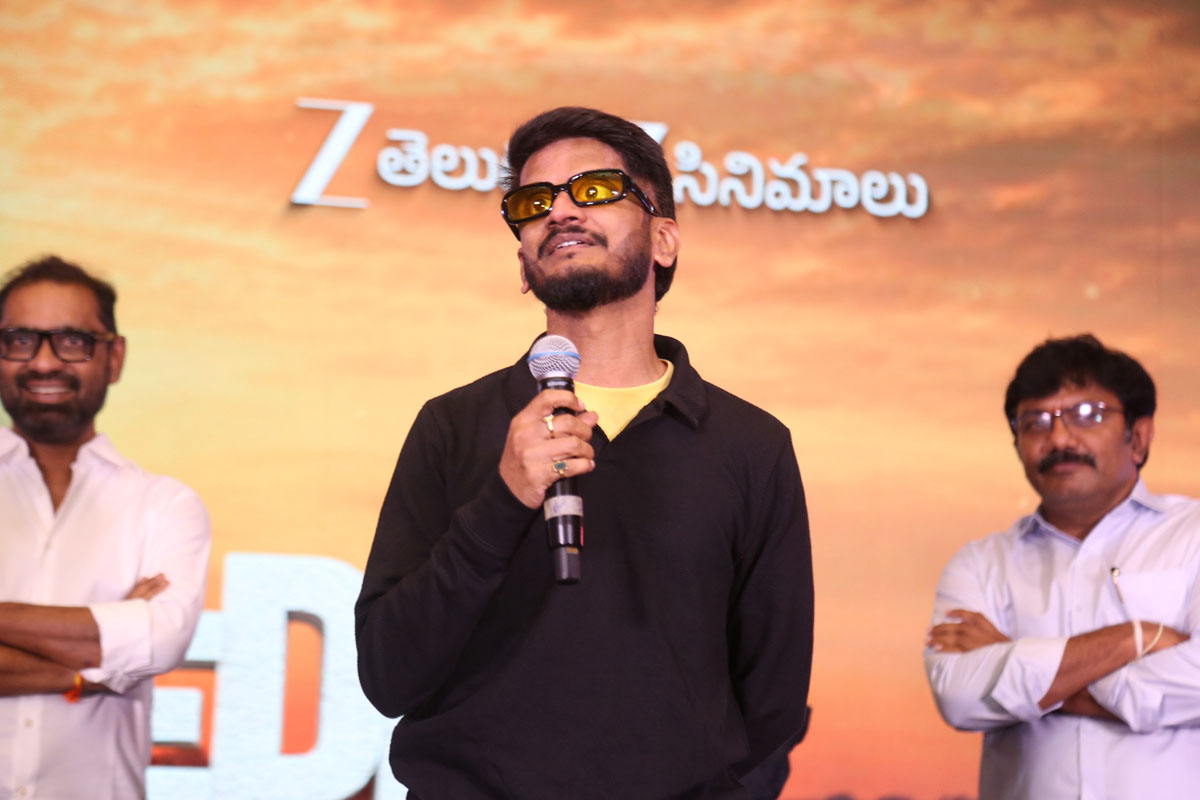 Anantha Sriram speaking at Peddi event