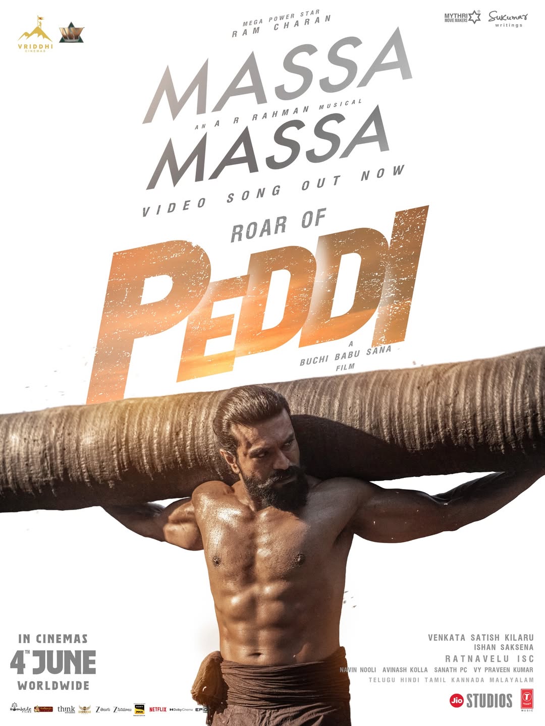 The Roar of Peddi Massa Massa song