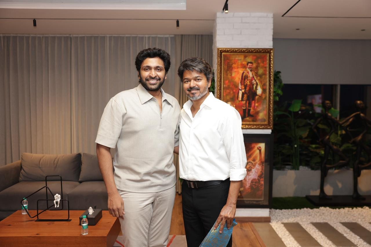 Prabhu Meets Tamil Nadu CM Vijay Along with Vikram Prabhu and Adhik Ravichandran; Photos Go Viral