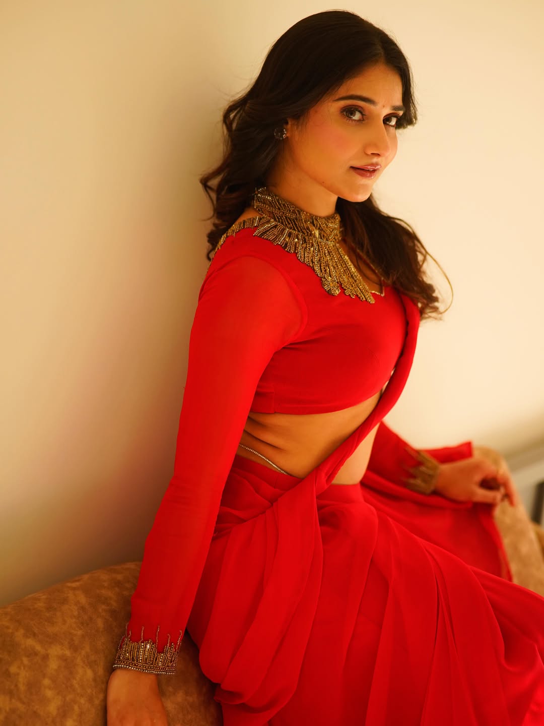 Prisha Rajesh Singh modern saree fashion