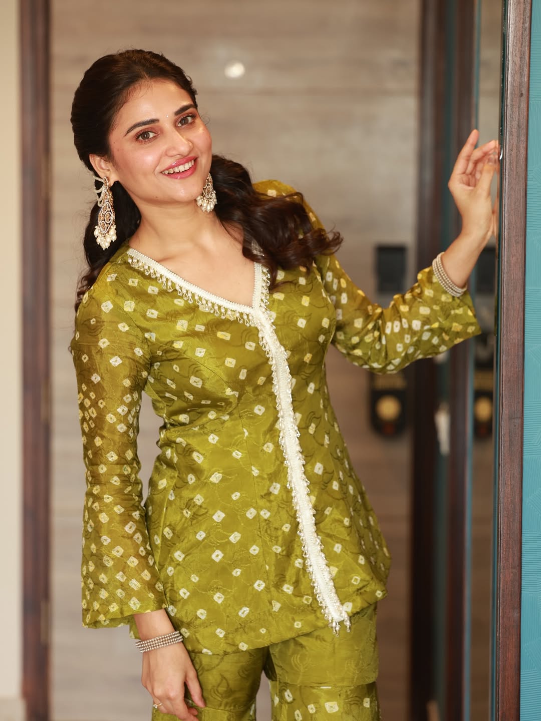 Prisha Rajesh Singh chartreuse kurta set