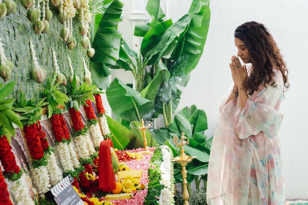 Priya Bhavani Shankar Joins Dhootha Season 2; Pooja Ceremony Photos Go Viral