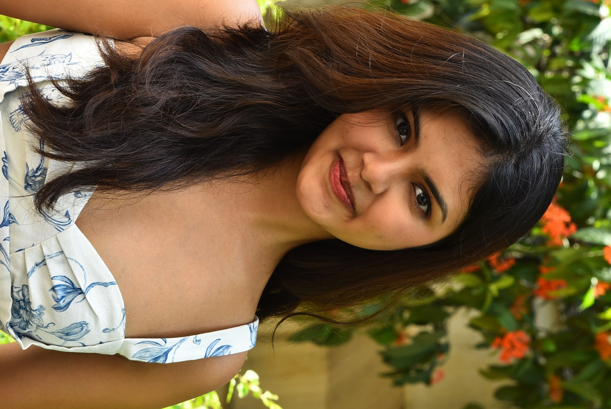 Roopa Srinivas elegant floral outfit
