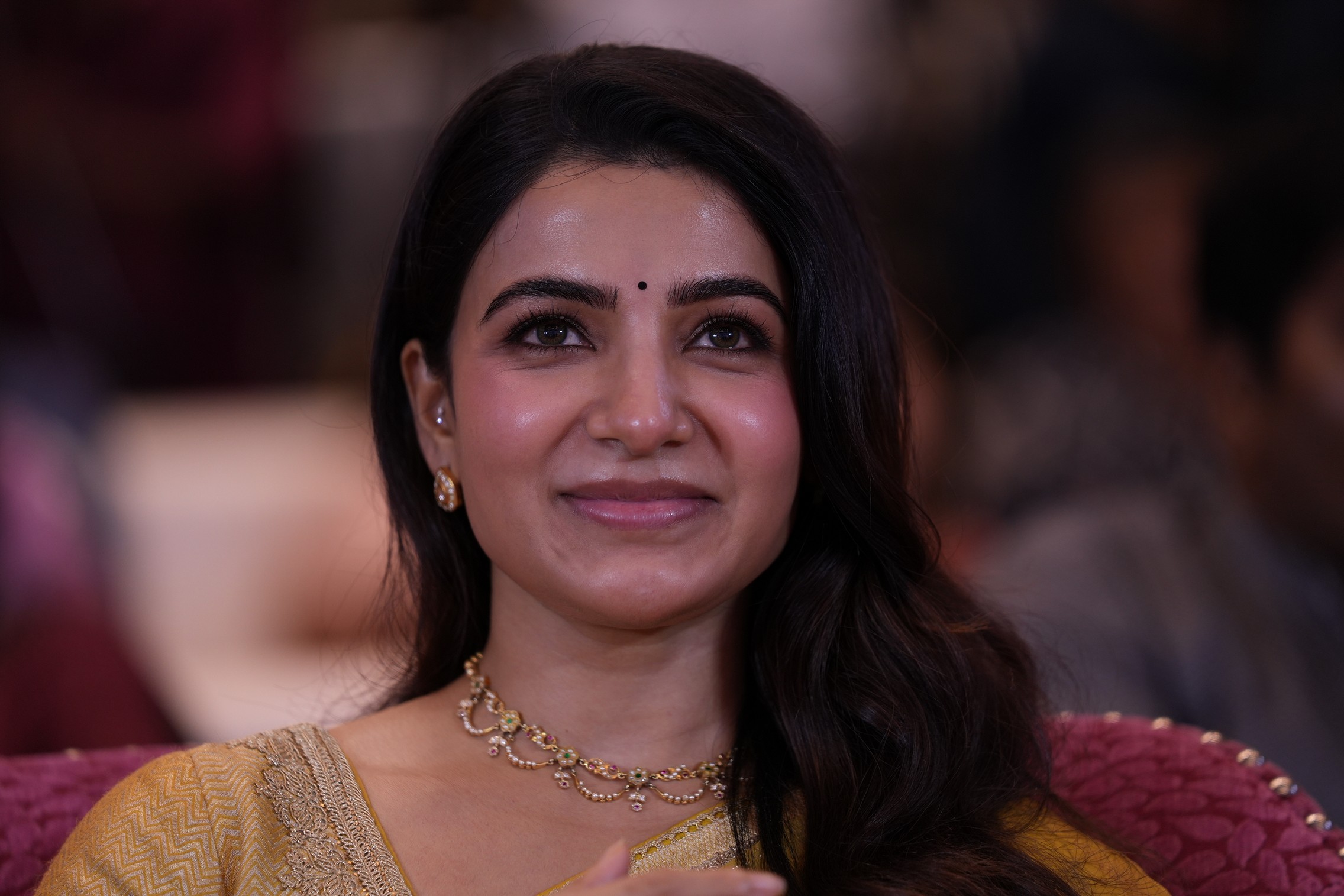 Samantha Ruth Prabhu mustard saree look