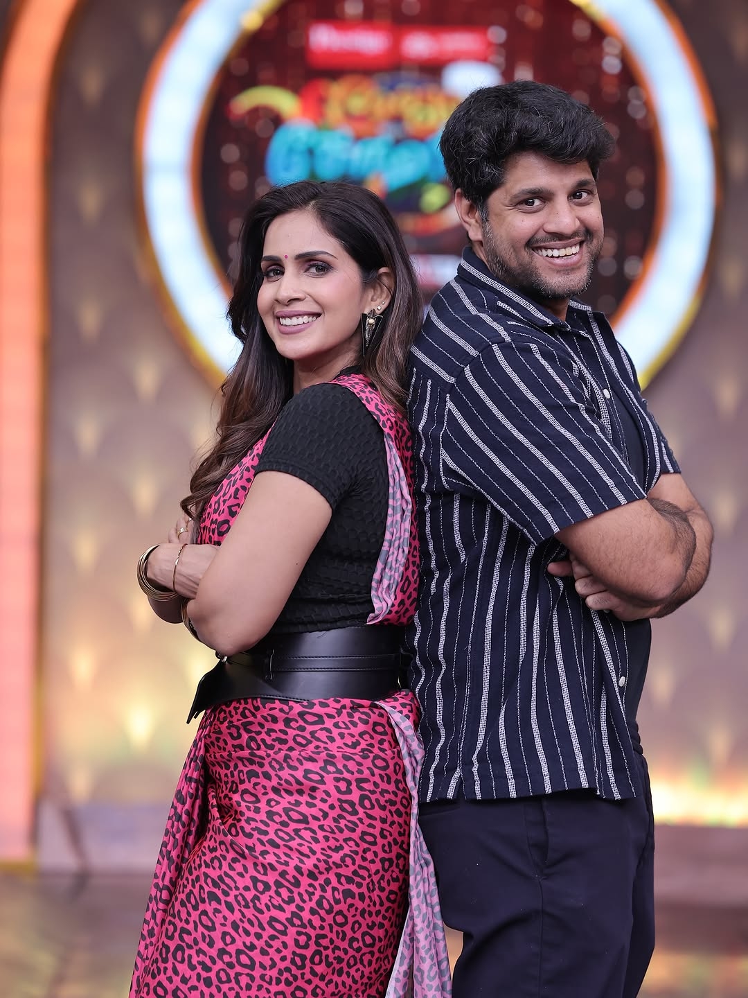 Samyuktha Shanmughanathan and Anirudha Srikkanth's Cooku With Comali Photos Go Viral
