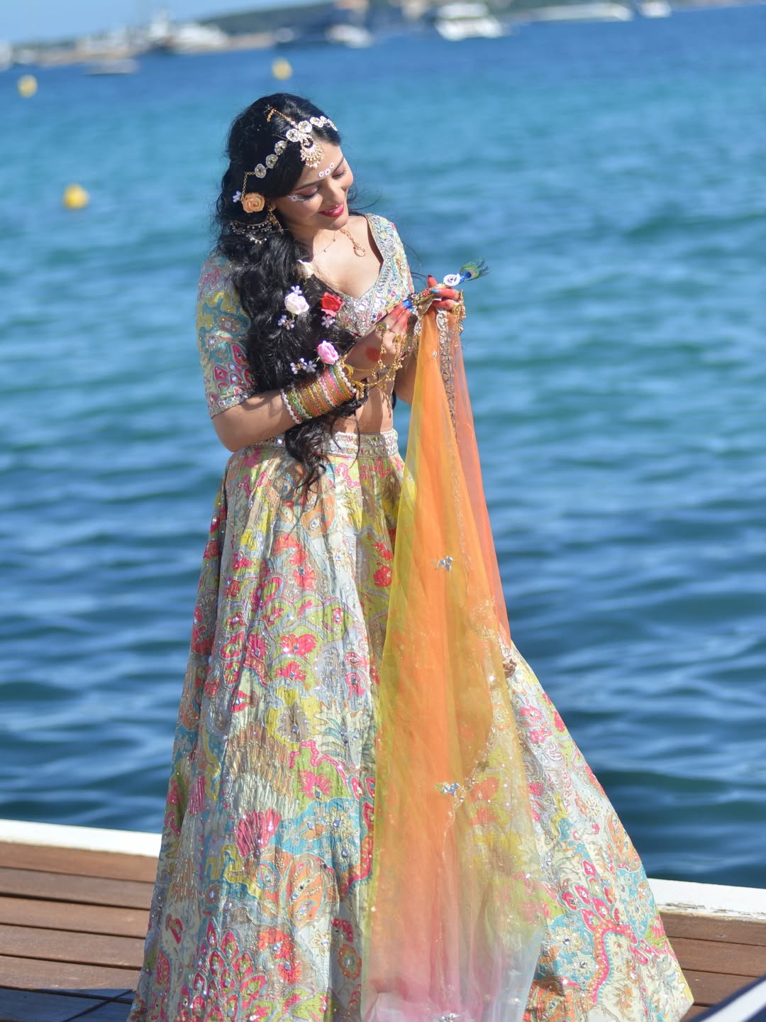 Sanya Thakur peacock feather fashion