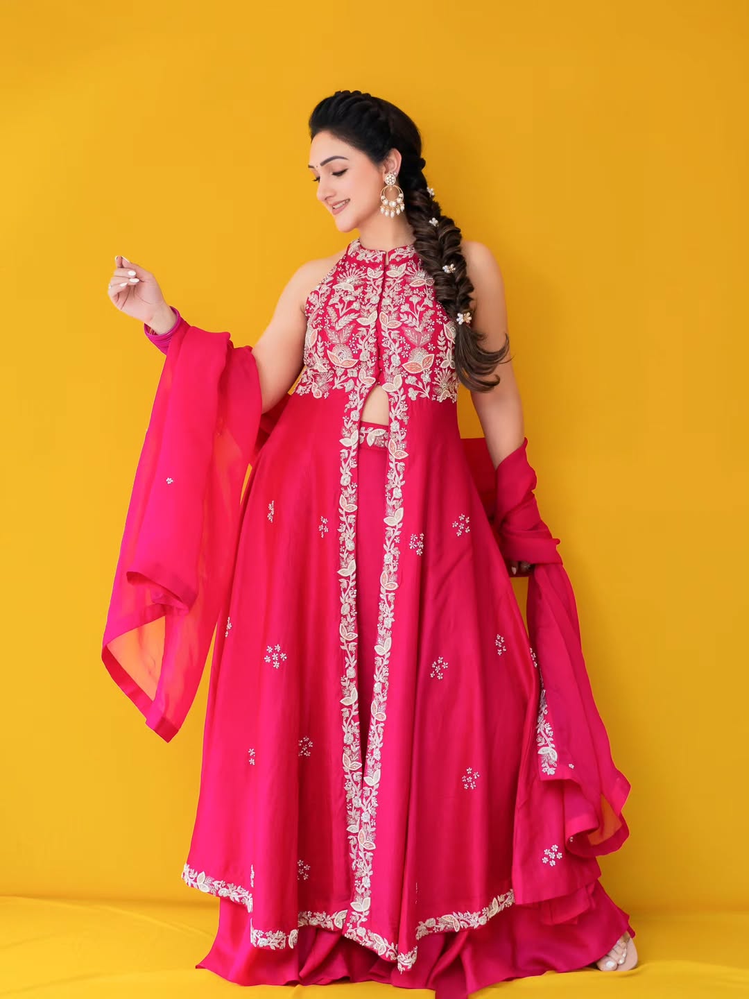 Intricate Embroidery and Regal Details