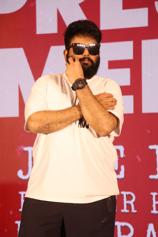 SS Thaman arrives at OG Tour press meet