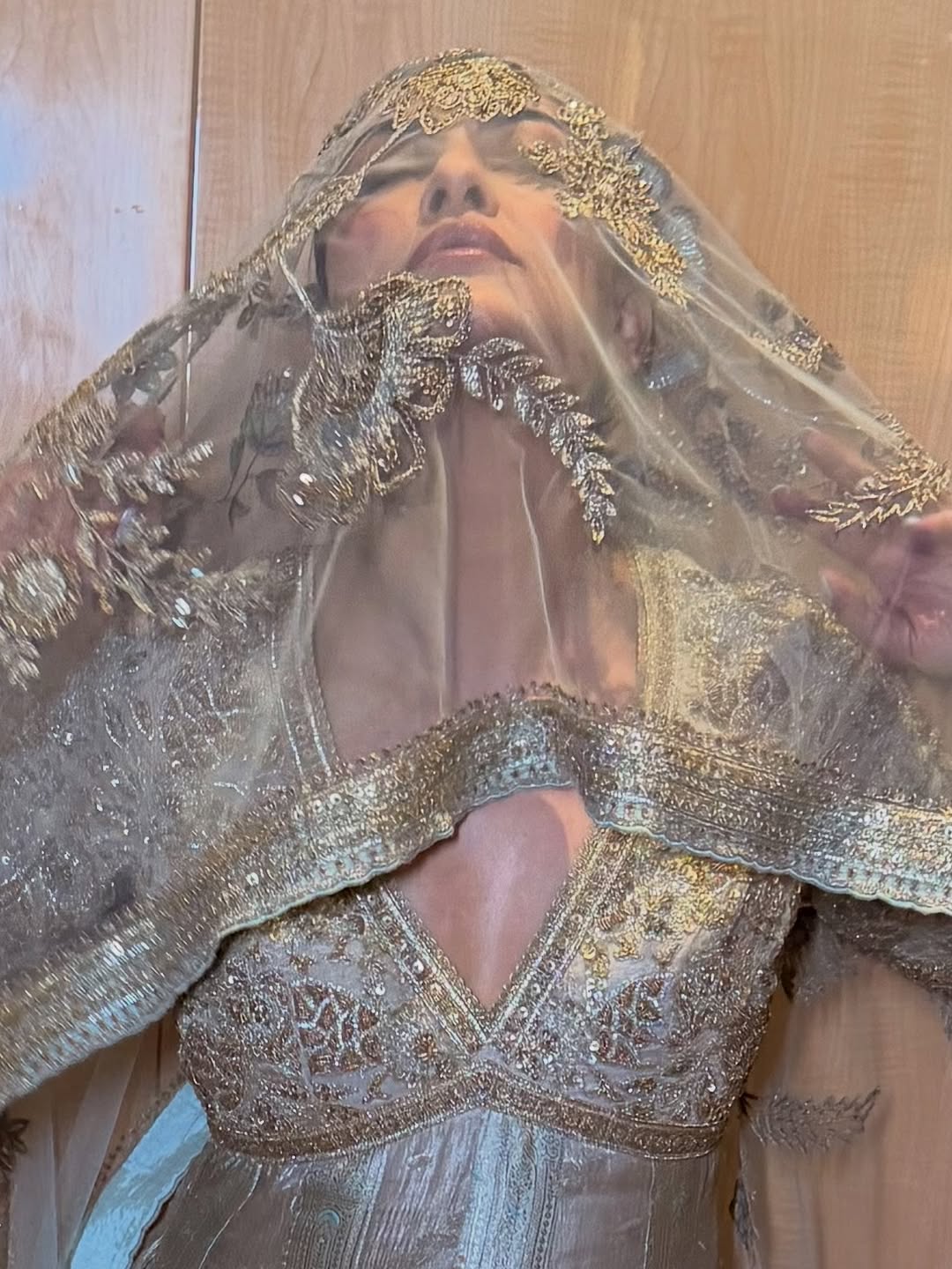 Sushmita Sen showcasing Indian craftsmanship