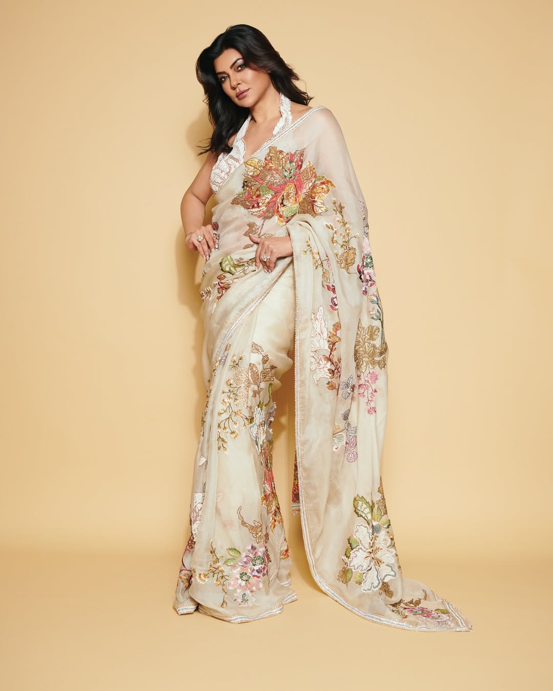 Floral Saree Perfection