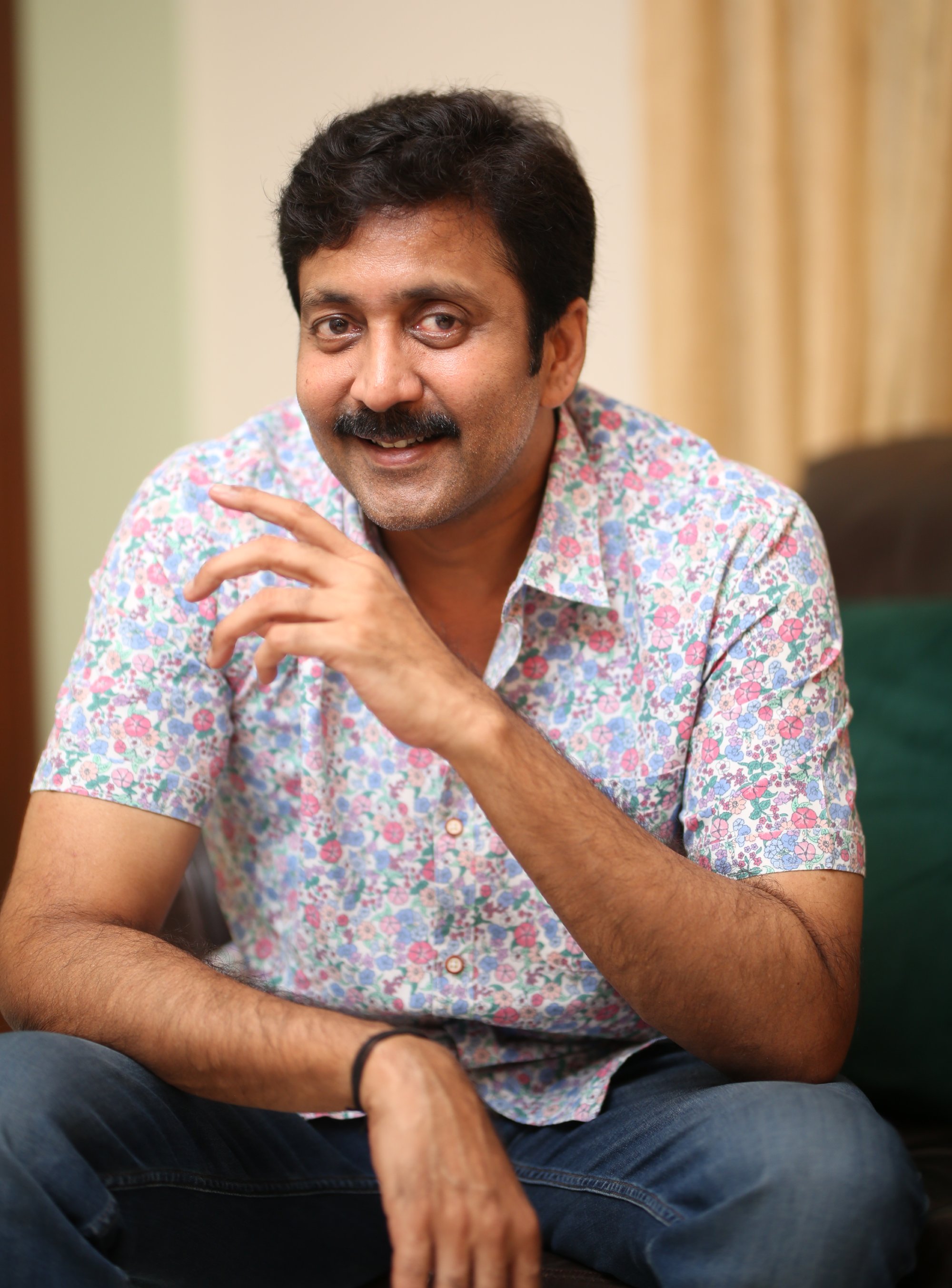 Vadde Naveen stylish floral shirt look