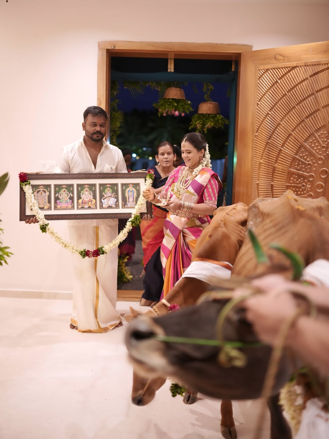 Manimegalai house warming function