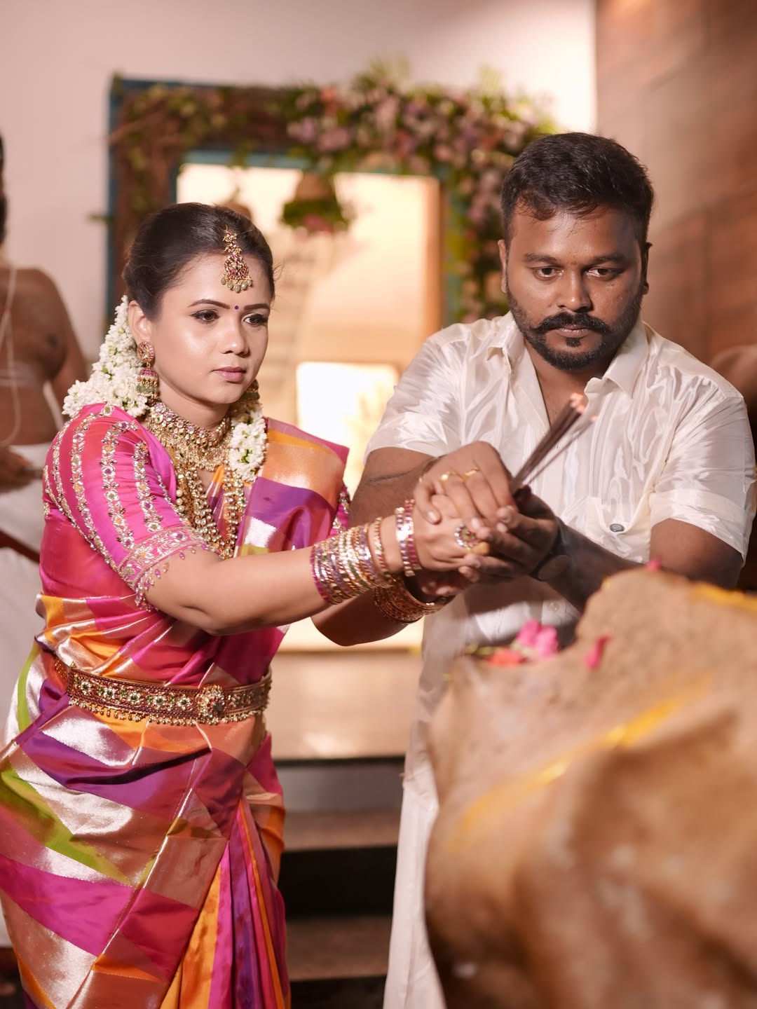 Manimegalai house warming function