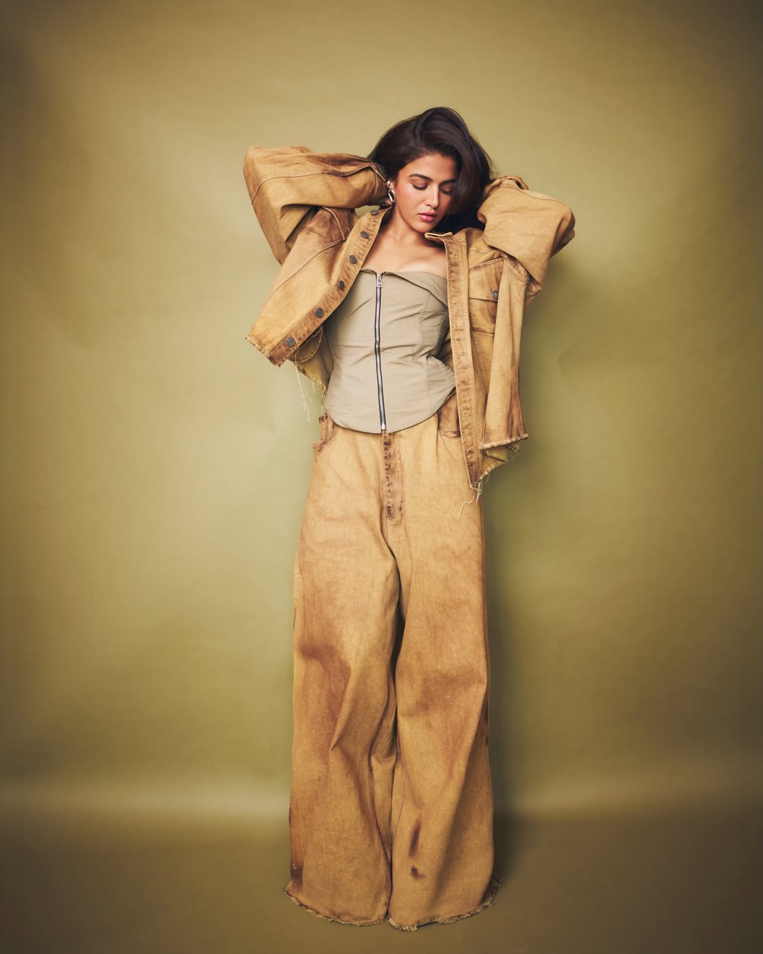 Wamiqa Gabbi elegant edgy outfit
