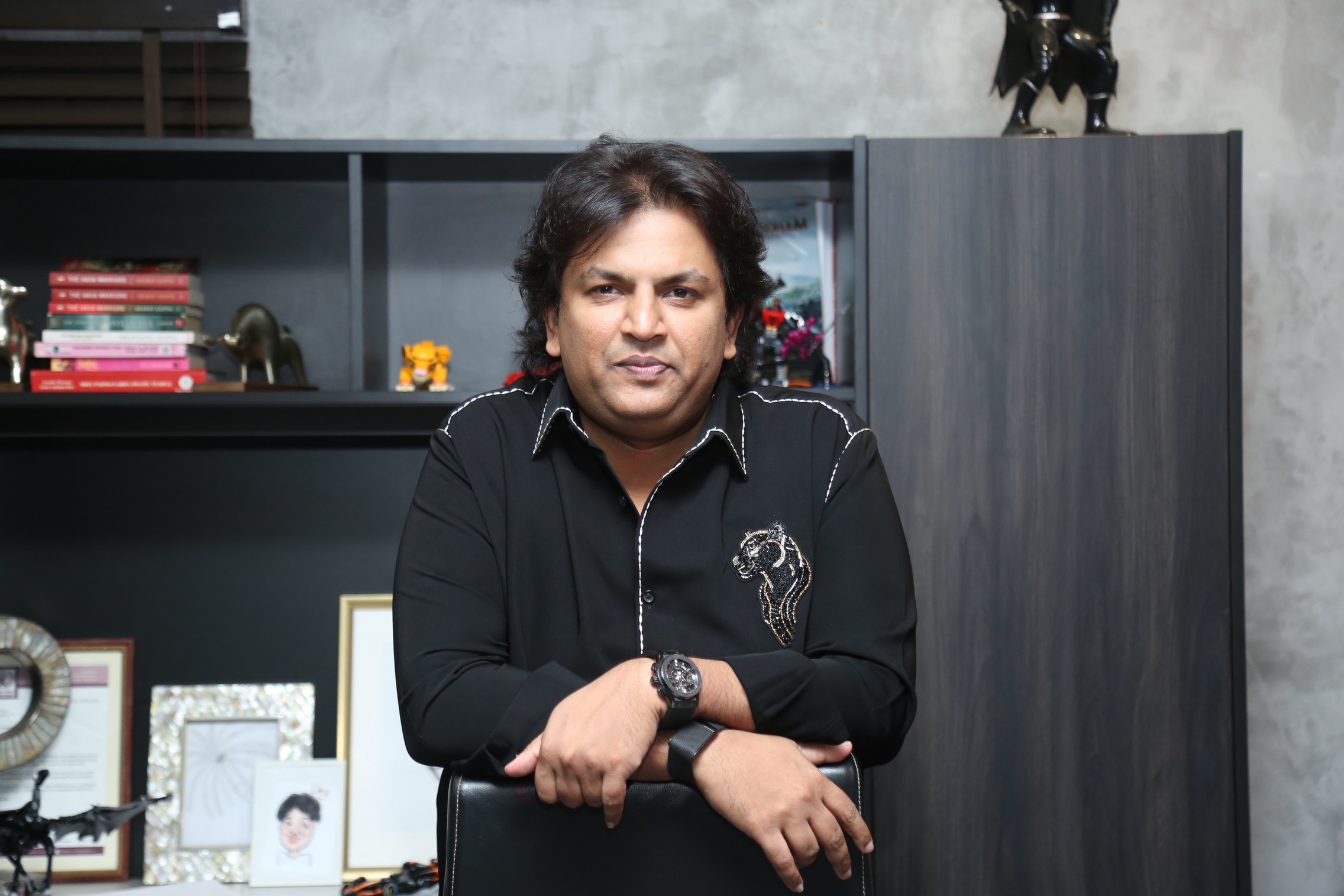 Abhishek Nama elegant black outfit
