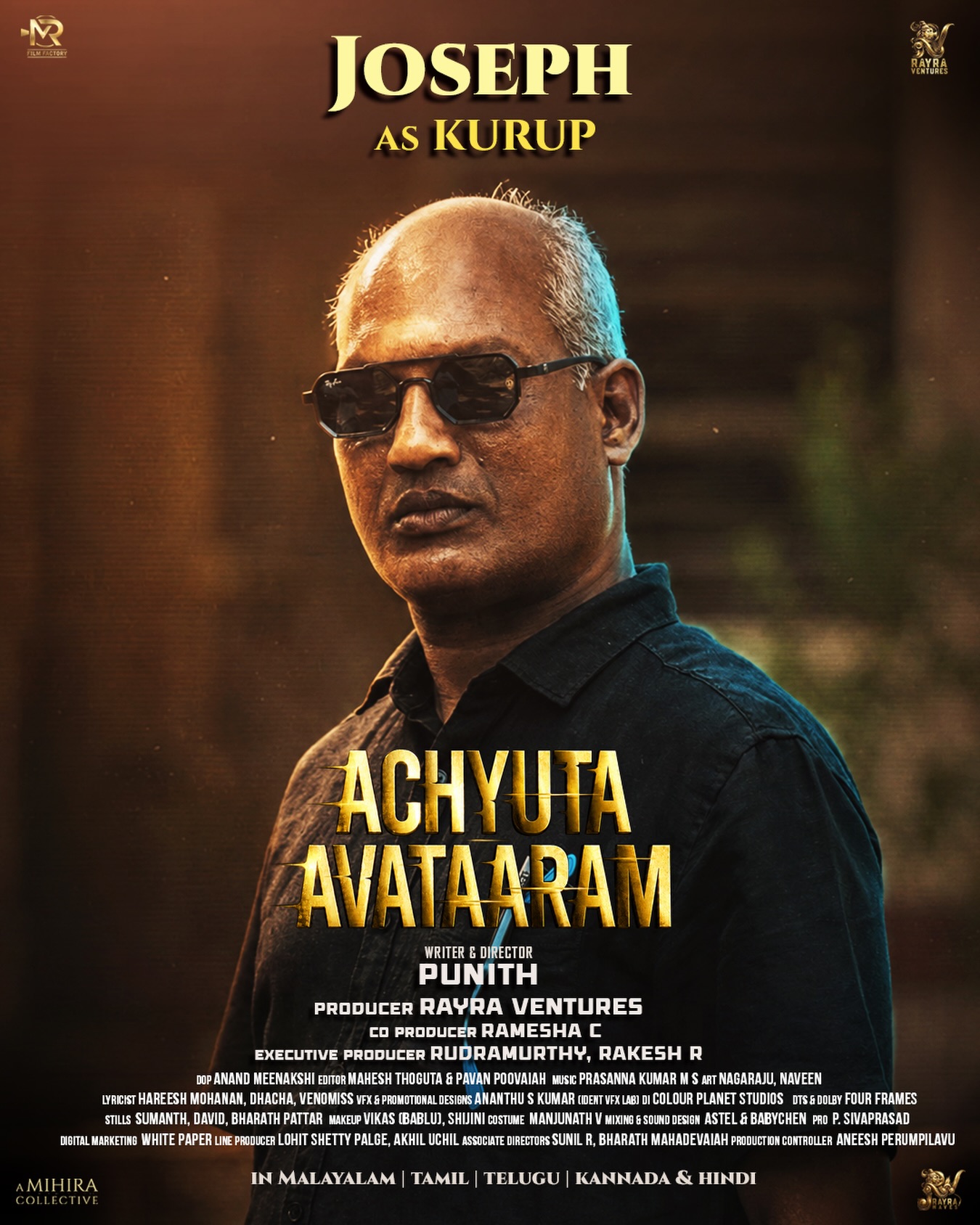 Joseph as Kurup in Achyuta Avataaram