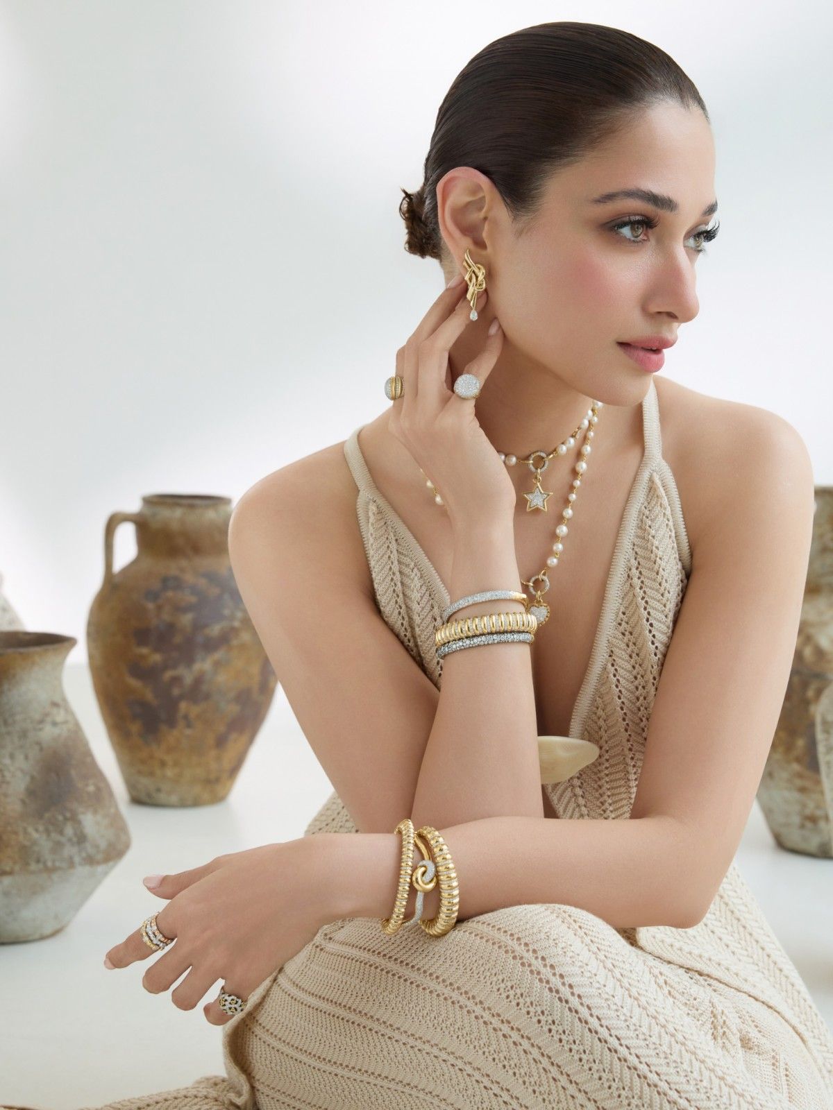 Actress Tamannaah Bhatia Shares Her Top Angle Photo With Beautiful Jewellery