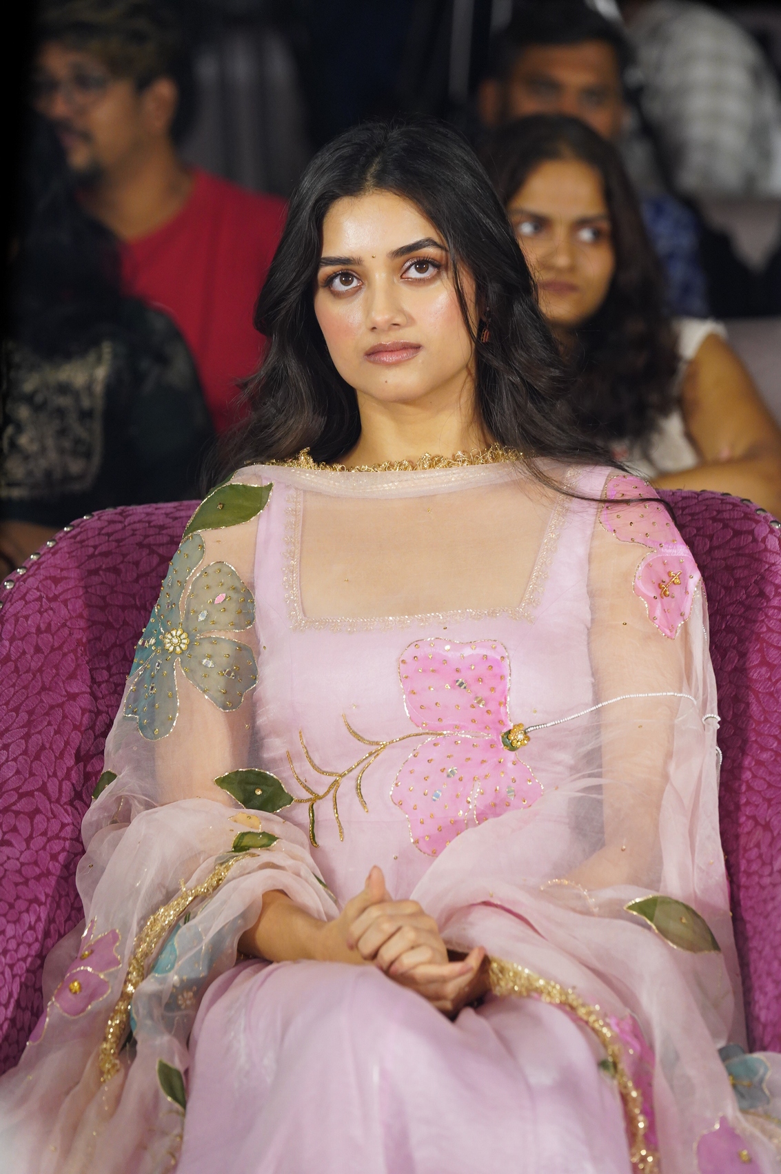 Bhagyashri Borse in elegant pastel ethnic attire