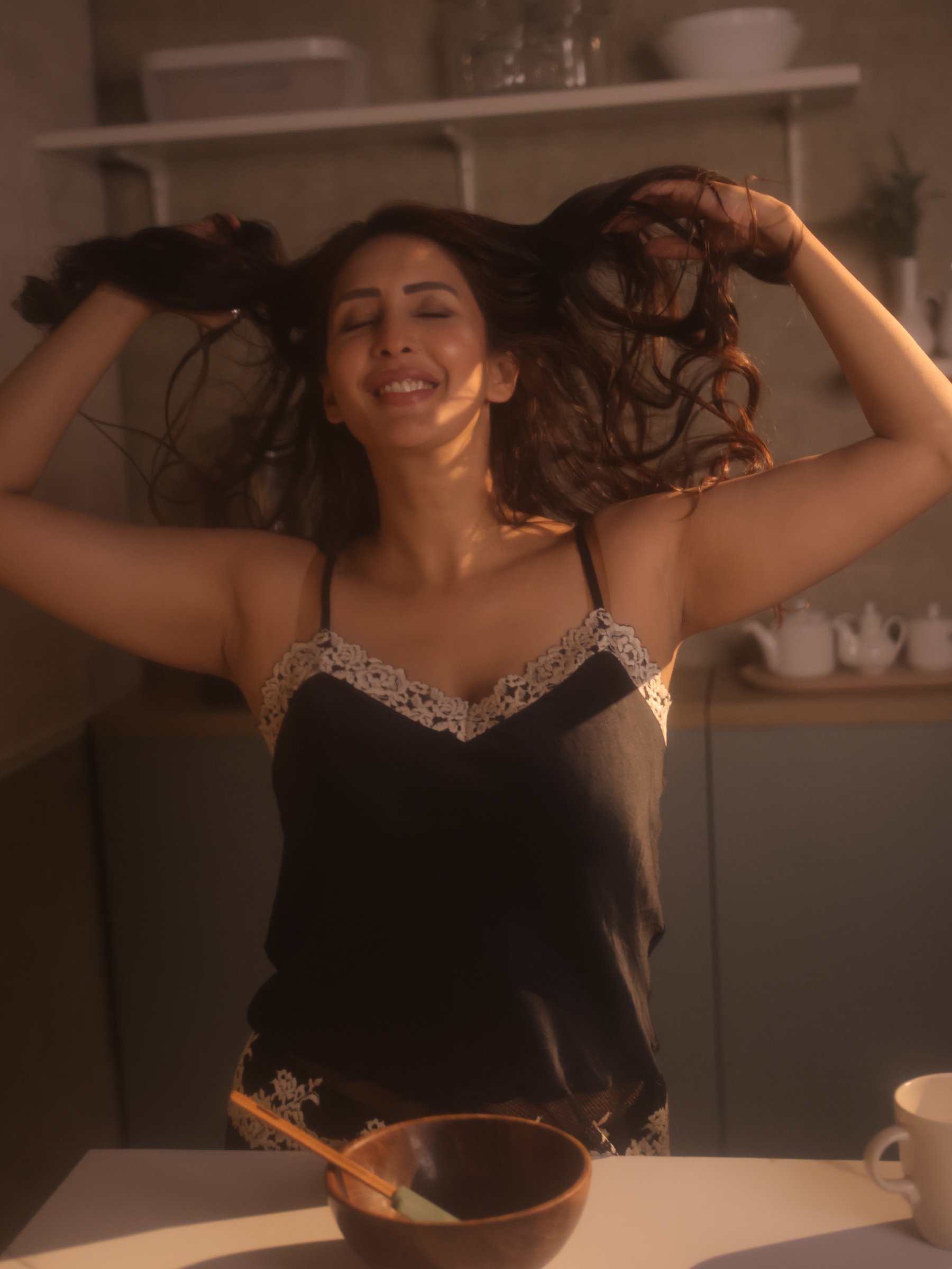 Chahatt Khanna stylish indoor fashion portrait