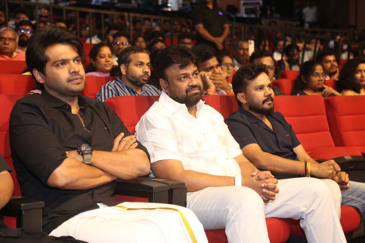Trigun and Sai Rajesh at Chennai Love Story event