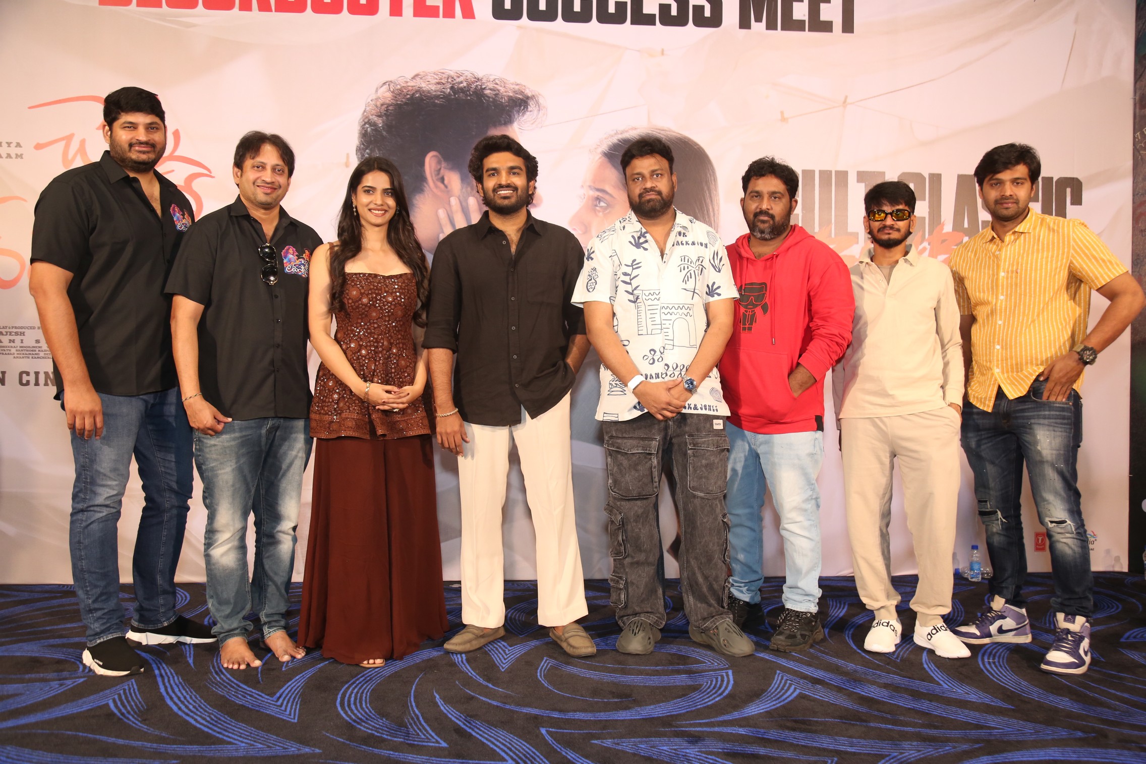 Chennai Love Story success meet group photo with cast and crew