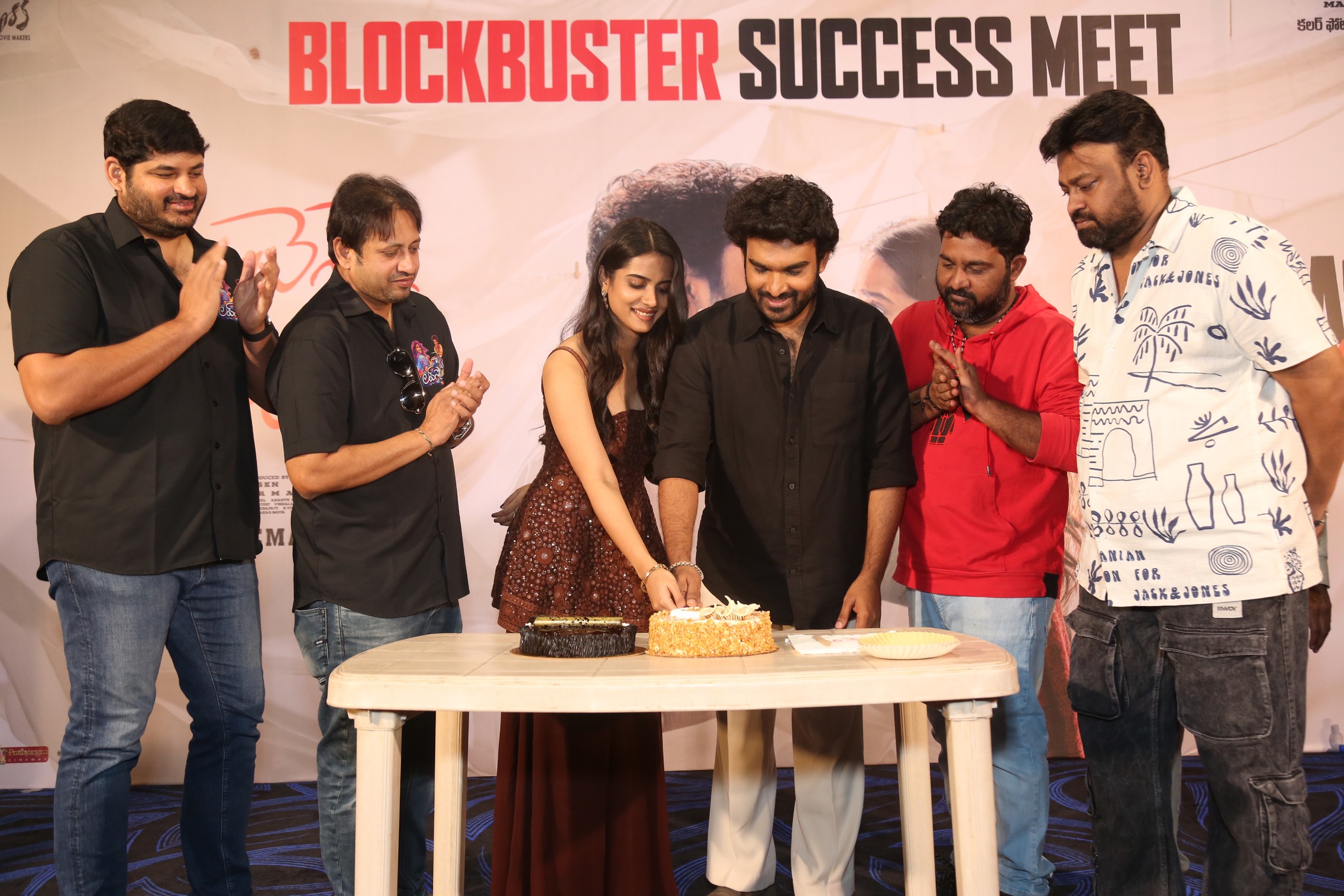 Kiran Abbavaraam and Sri Gouri Priya cake cutting ceremony