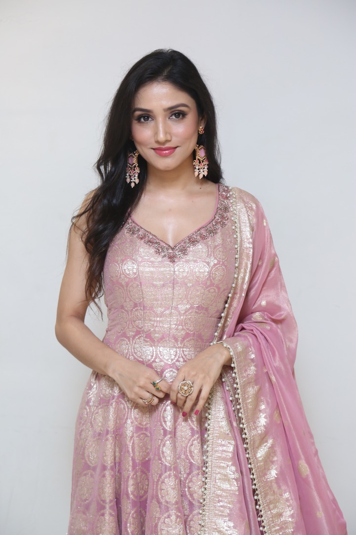 Donal Bisht in pastel pink ethnic outfit