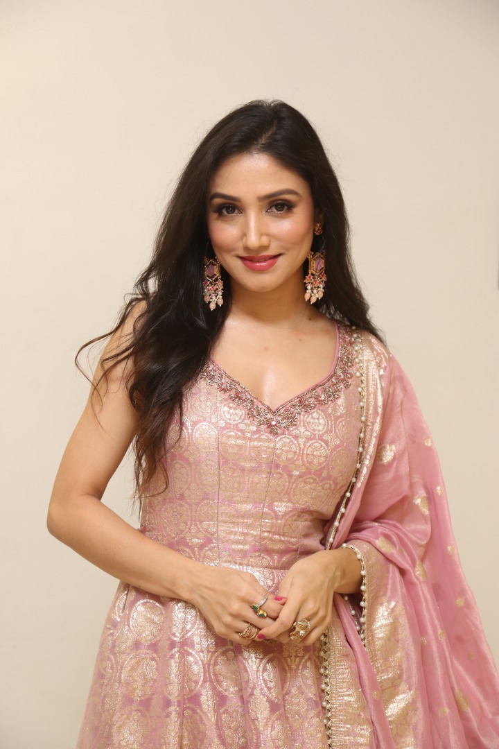 Donal Bisht graceful pose in ethnic wear