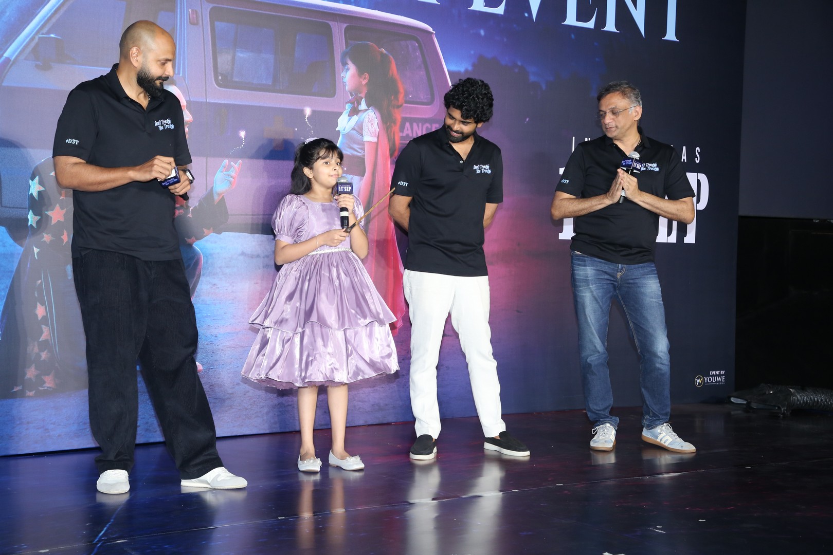 Ssara Palekar speaking at Don't Trouble The Trouble teaser launch