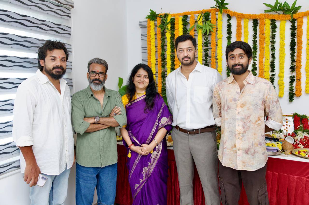 Production team at pooja event