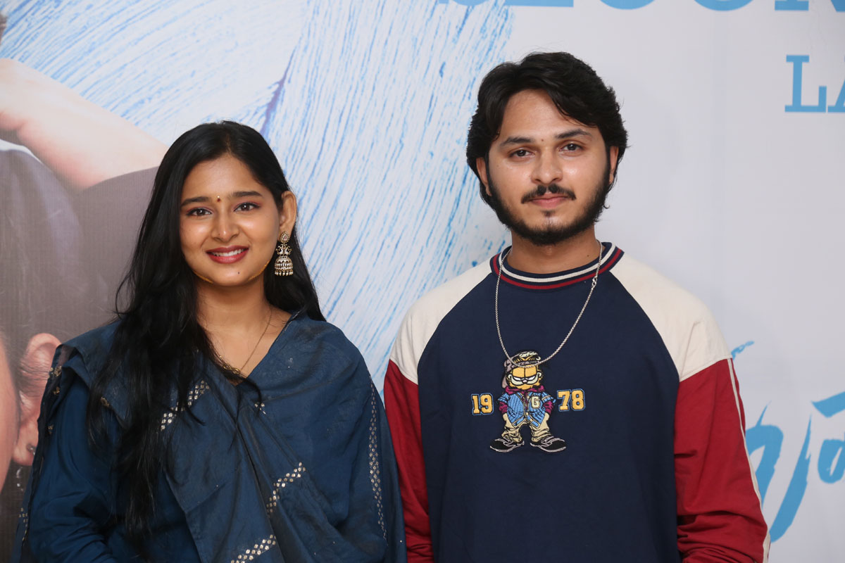 Vasavi Ganeshan and Ansh at Hushar Pittalu press meet.