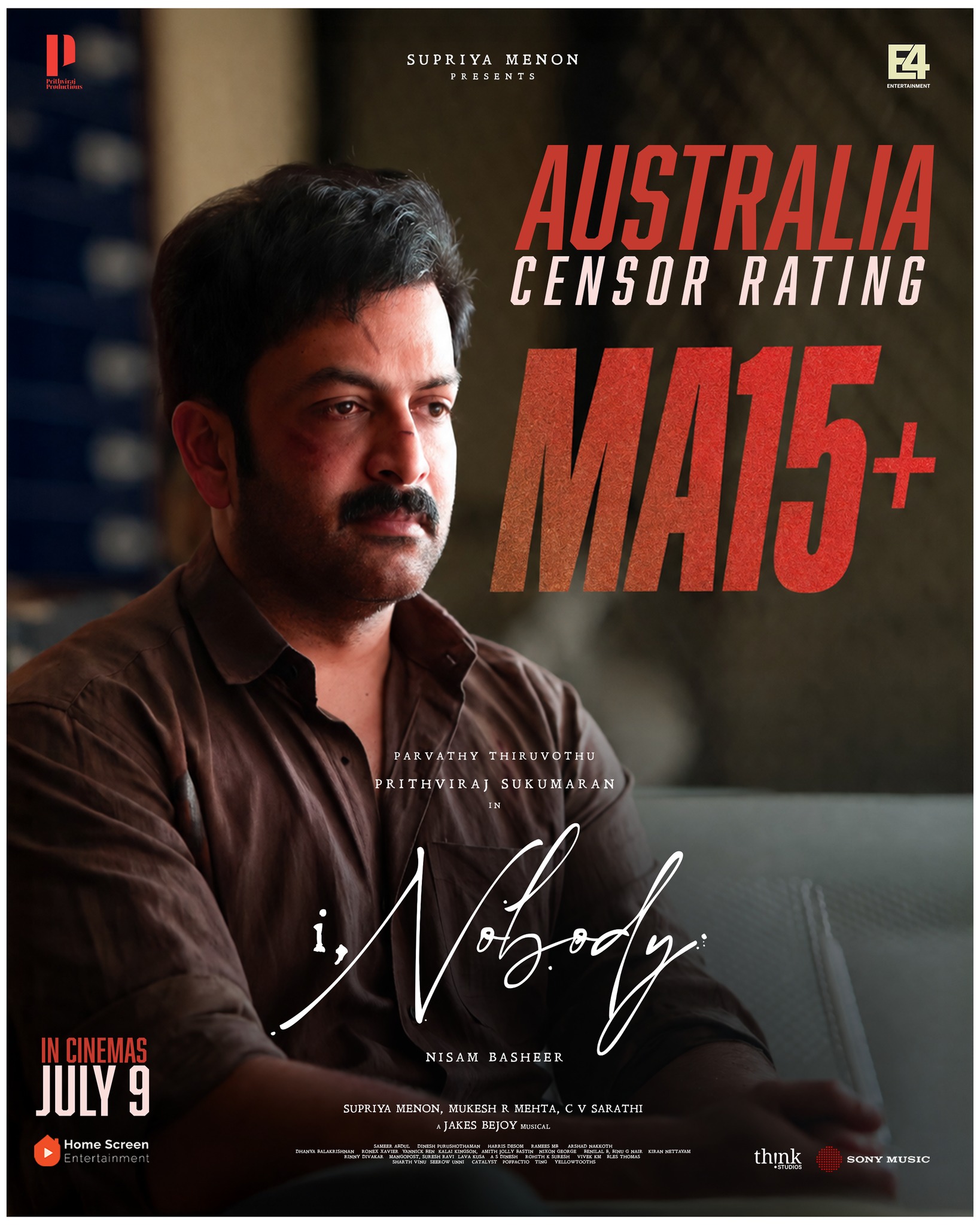 I Nobody Australian MA15+ rating